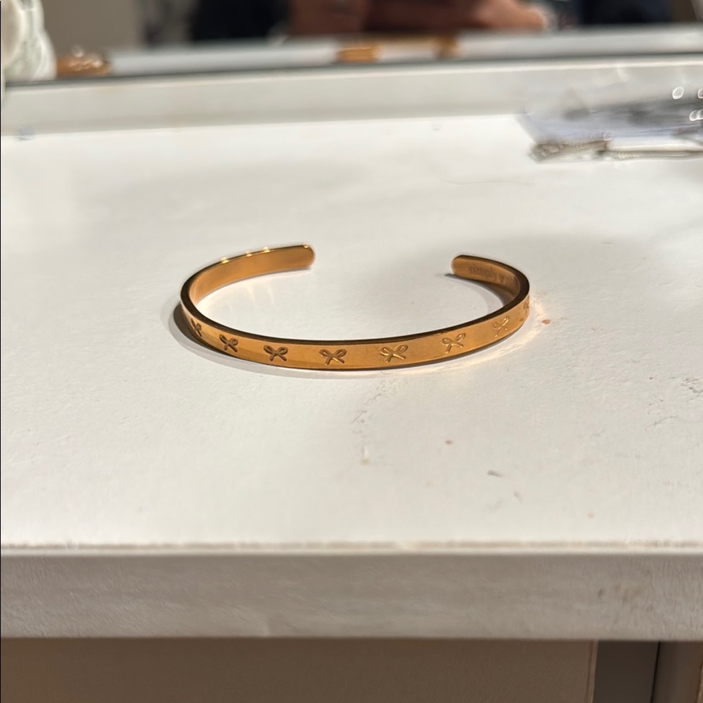 Gold Cuff Bracelet Minimalist Design